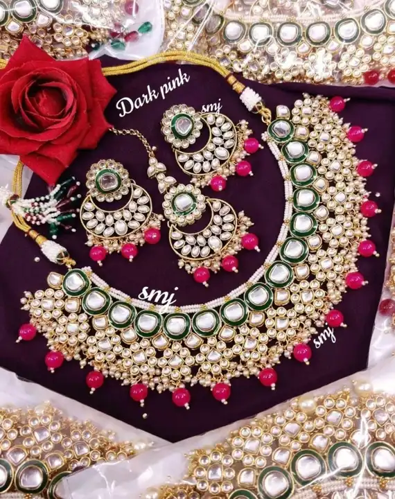 Kundan necklace set uploaded by Manath on 6/17/2023