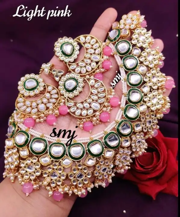 Kundan necklace set uploaded by Manath on 6/17/2023