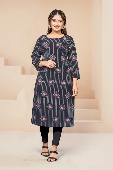 Georgette printed kurti  uploaded by business on 6/17/2023