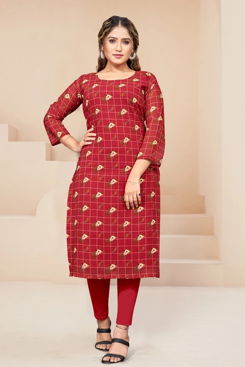 Georgette printed kurti  uploaded by business on 6/17/2023