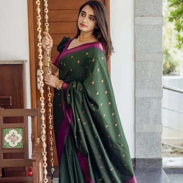 Soft lichi silk saree  uploaded by RV FASHION on 6/17/2023