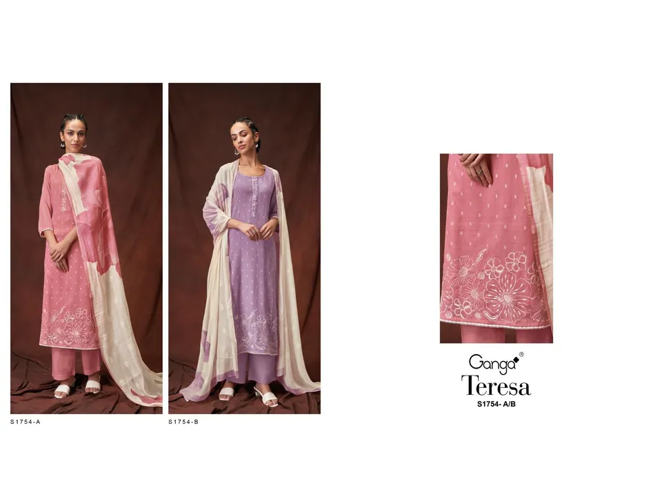Ganga tersea 1754 uploaded by Vishwam fabrics pvt ltd  on 6/17/2023