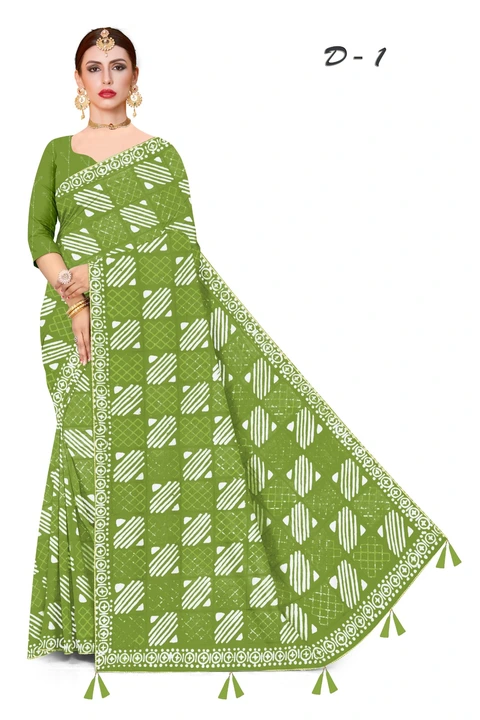 batik saree  uploaded by The Lord Krishna Fab on 6/17/2023