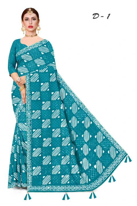 batik saree  uploaded by The Lord Krishna Fab on 6/17/2023
