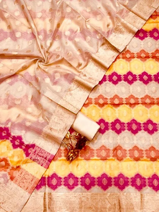 *LOREX Cotton silk RANGKART*  
*Banarasi Suit*

Banarasi cotton silk lorex & Multi color weaved rang uploaded by Aanvi fab on 6/17/2023