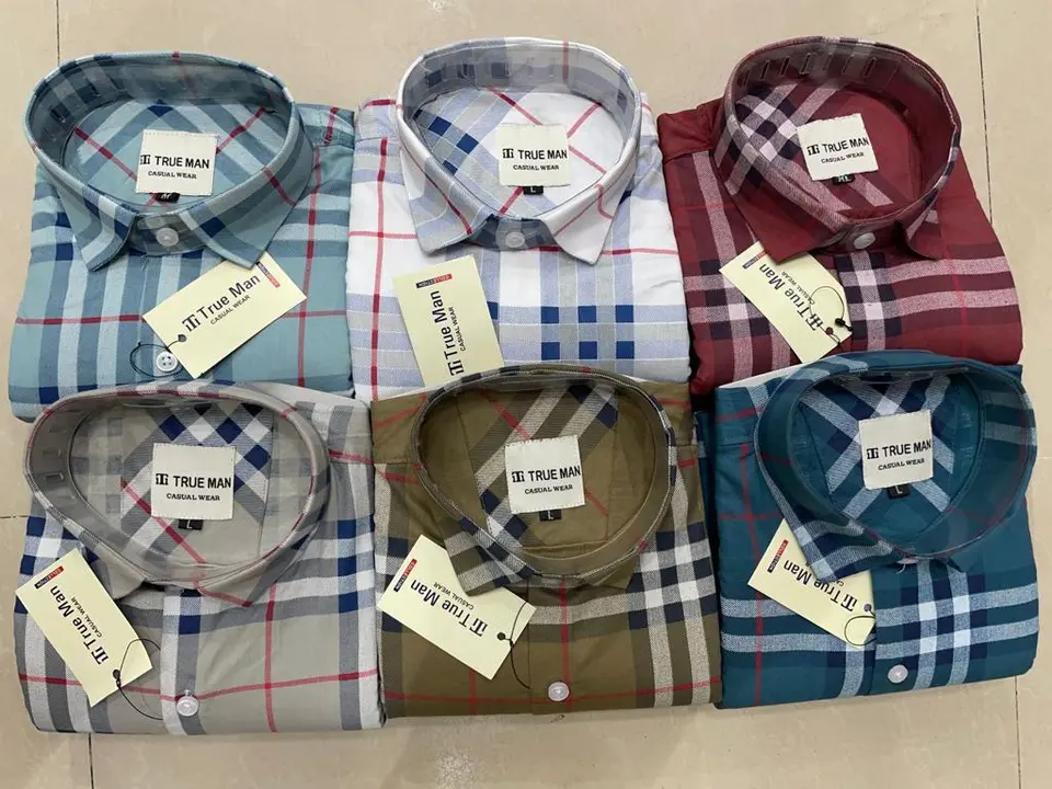 Cotton check shirt  uploaded by Krisha garments on 6/17/2023