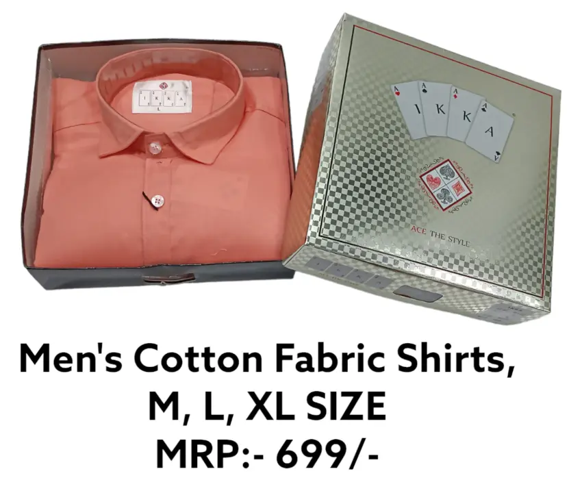 Box Packing Cotton Shirts for Men uploaded by Kushal Jeans(Contact 9770147240) on 5/4/2024