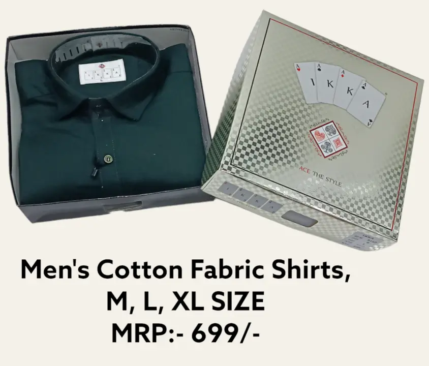 Box Packing Cotton Shirts for Men uploaded by Kushal Jeans, Indore on 6/17/2023