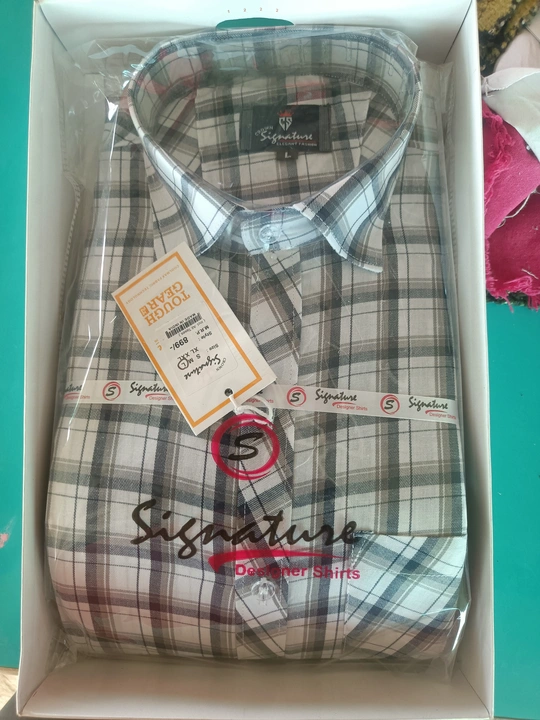Cotton check shirt 👕 uploaded by R K Enterprises  on 6/17/2023