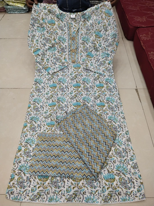 PURE COTTON KURTI PEN T uploaded by Sushil prints on 5/28/2024