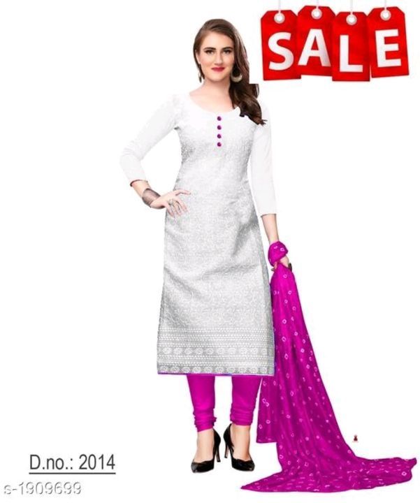 Fabric: Kurti - Cotton , Dupatta - Chiffon

Sleeves: Sleeves Are Included uploaded by Wholesale Box on 3/14/2021