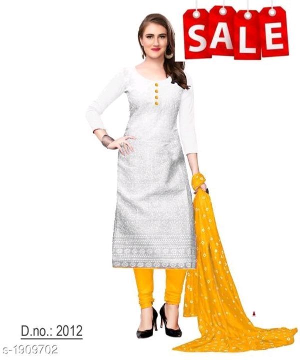Fabric: Kurti - Cotton , Dupatta - Chiffon

Sleeves: Sleeves Are Included uploaded by Wholesale Box on 3/14/2021