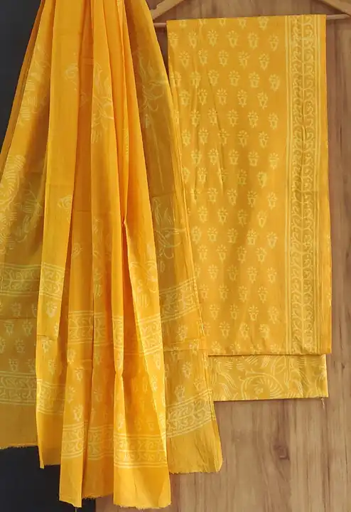 Cotton suit with cotton mulmul dupatta  uploaded by The print house  on 6/17/2023