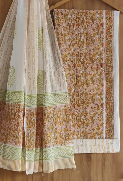 Cotton suit with cotton mulmul dupatta  uploaded by The print house  on 6/17/2023