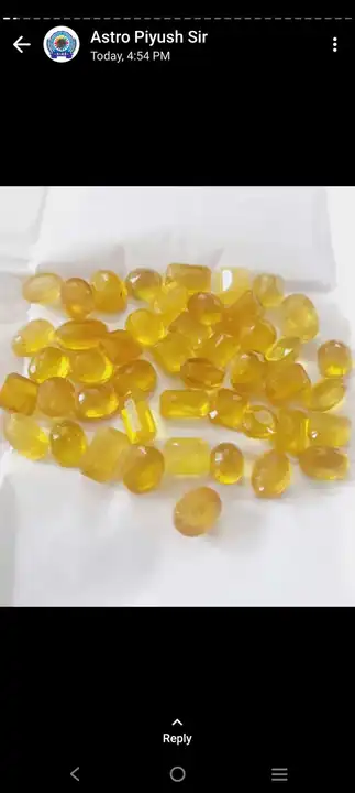 Yellow sapphire pukhraj  uploaded by business on 6/17/2023
