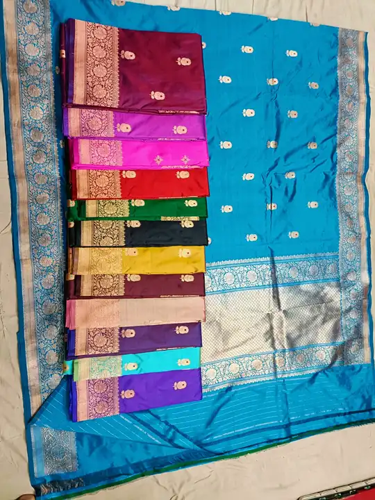 Handloom banarasi pure katan silk saree  uploaded by Namra Fabrics  on 6/17/2023