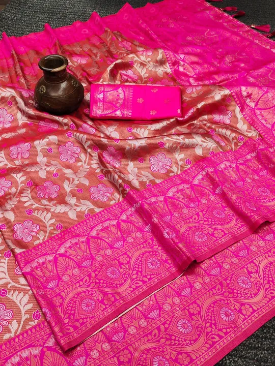Exquisite Kanjivaram Silk Saree - Premium Range with Zari Weaving and Intricate Motifs Desing Saree uploaded by DHANANJAY CREATIONS on 6/17/2023