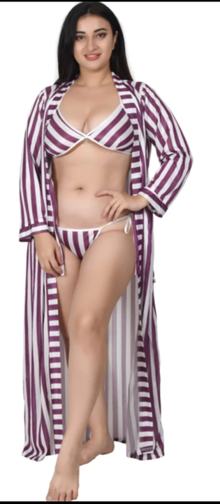 LADIES Satin Nighty with bikini uploaded by Urmila Marketing on 6/17/2023