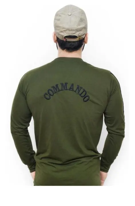 Indian army t shirt with front flag and black commando  uploaded by Varun army store on 6/17/2023