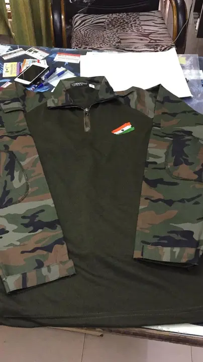 Tactical tshit full sleve with army sleeves for indian army uploaded by business on 6/17/2023