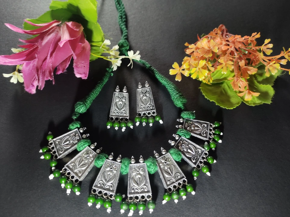New design of German Silver thread Necklace  uploaded by DevShree on 6/17/2023