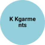 Business logo of K.K GARMENTS