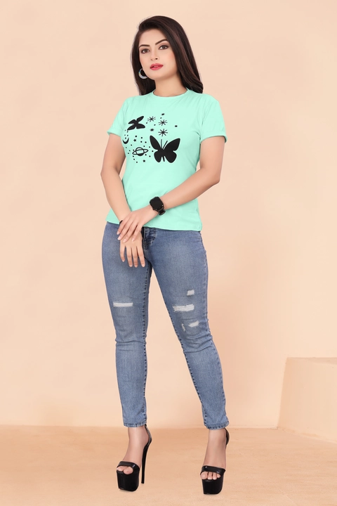 Womens Printed T-shirt  uploaded by CRYSTON INDIA on 5/28/2024