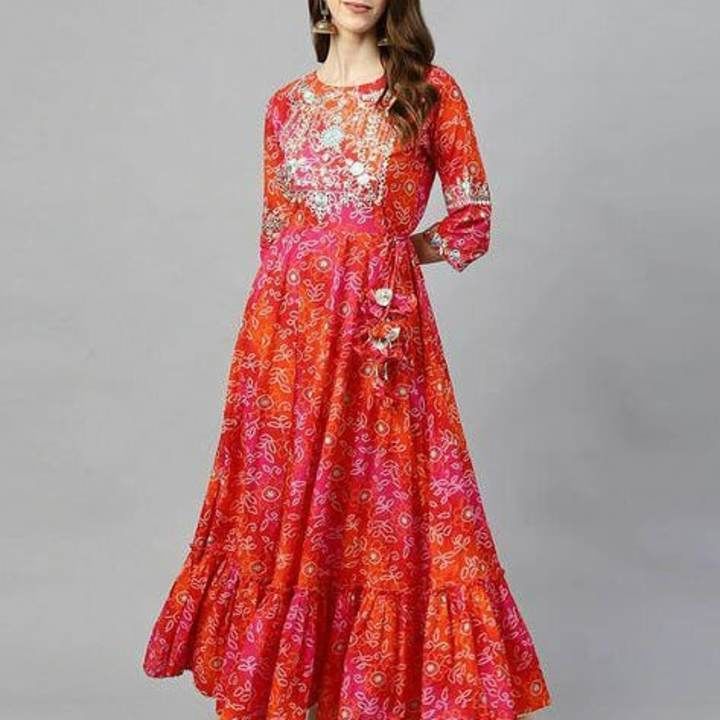 Long Ghera Gown with Gathers uploaded by business on 3/14/2021