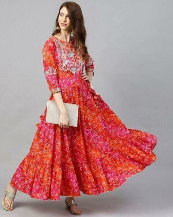 Long Ghera Gown with Gathers uploaded by Closet By Ridhima on 3/14/2021