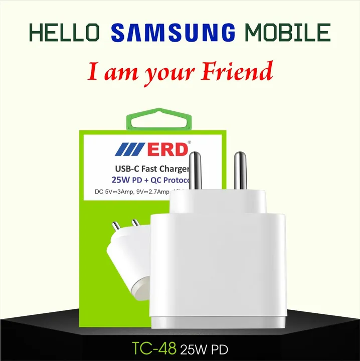 ERD 25w charger  uploaded by Nillkanth mobile accessories on 5/29/2024