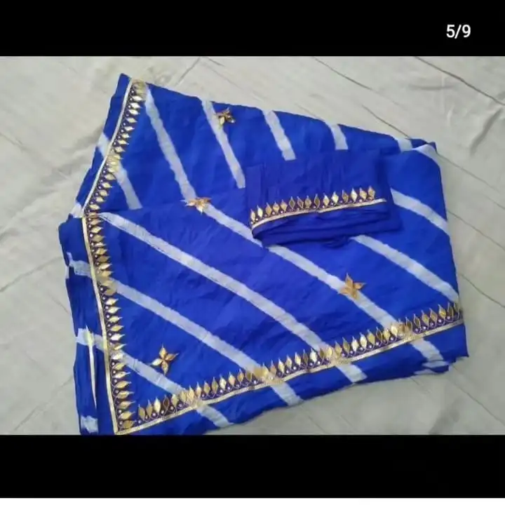 🔱🔱🔱🕉️🕉️🕉️🔱🔱🔱
🛍️🛍️ New launching🛍️🛍️
👉 Sami chinon fabric saree
👉 Fancy colour single  uploaded by Gotapatti manufacturer on 6/18/2023