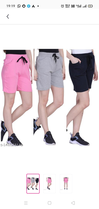 Women cotton shorts uploaded by VK Enterprises on 5/28/2024
