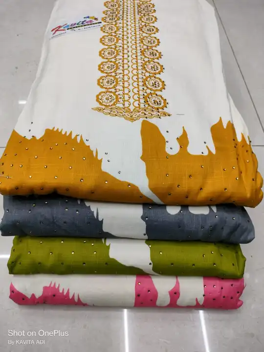 Unstich malai cotton and pure camric suits uploaded by Queen's Collection on 6/18/2023