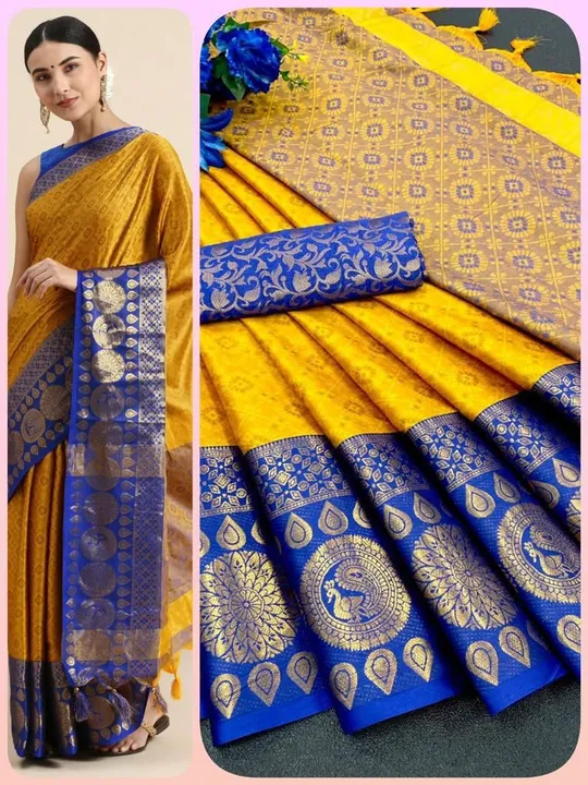 Post image *Catalogue* :-   *LEEZA*

*Fabric*: *Premium Soft Cotton Silk with broad border with running blouse
contrast jacquard border *😍

*Saree Length*: 5.50 Meter
*Blouse Piece Length*: 0.80 Meter

*SINGLE AVAILABLE*

_PREMIUM QUALITY _