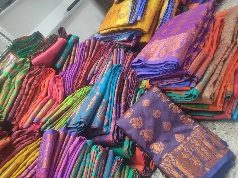 Semi silk sarees  uploaded by P.A.K TEX on 6/18/2023