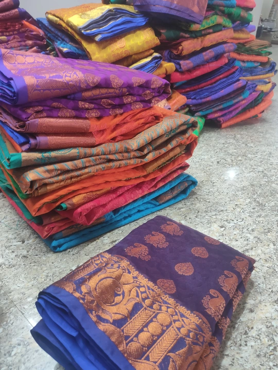 Semi silk sarees  uploaded by P.A.K TEX on 6/18/2023