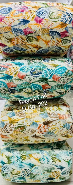 Rayon Cotton PRINTA FOIL  uploaded by Sarda fashion on 6/18/2023