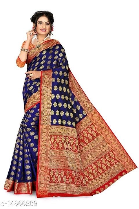 Silk bnarsi saree uploaded by business on 3/14/2021