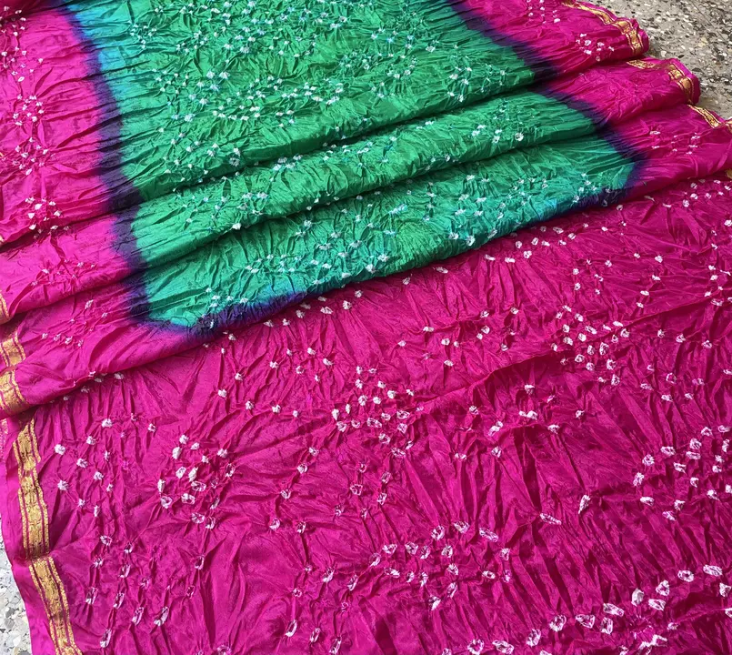 Art silk Bandhani saree with blouse  uploaded by Jayshree creation on 6/18/2023