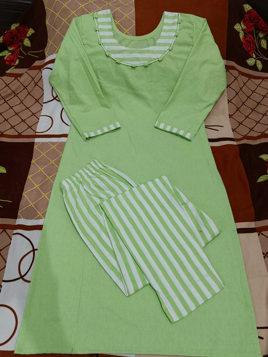 Women's kurti with pajama  uploaded by FARMAN COLLECTION  on 6/18/2023