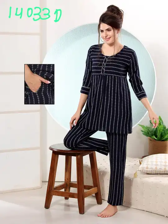 Womy Rayon Night Suit Set uploaded by business on 6/18/2023