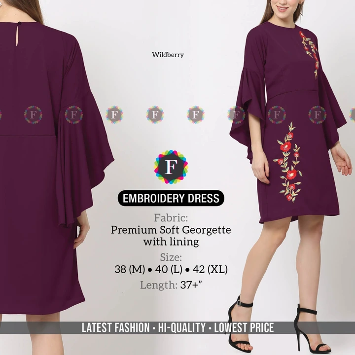 Embroidery  Dress uploaded by Rise earth india on 6/18/2023