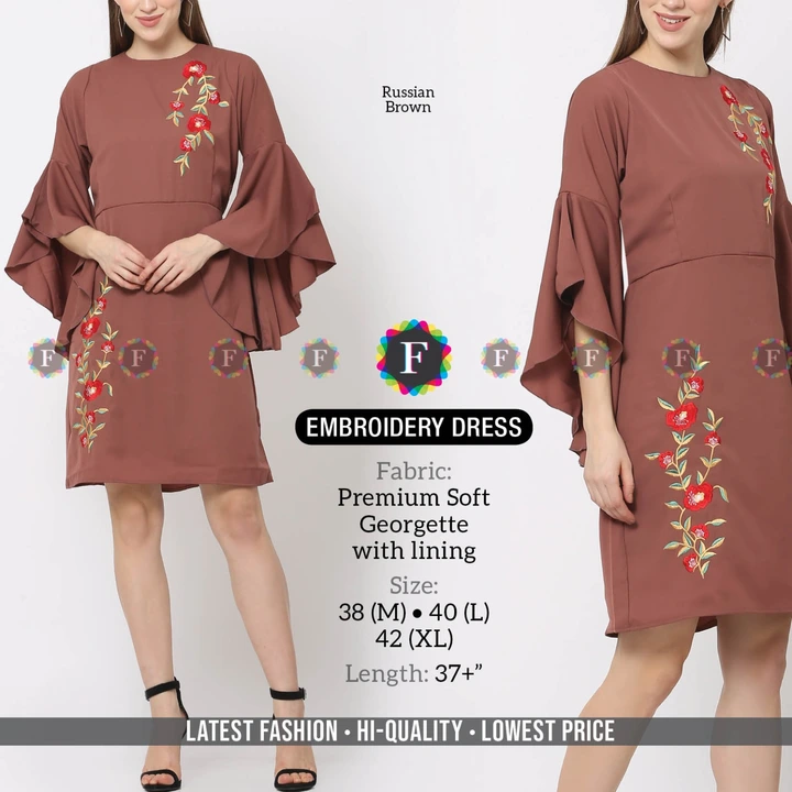Embroidery  Dress uploaded by Rise earth india on 6/18/2023