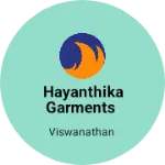 Business logo of Hayanthika garments