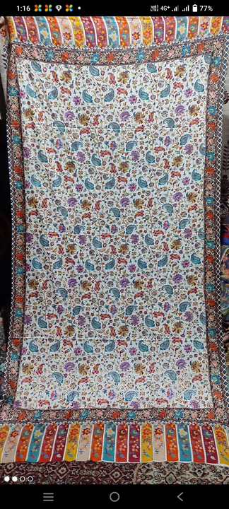 Post image Pure wool kalamkari print and Ari Embroidery shawls