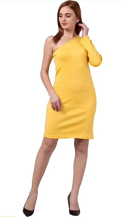 One side sleeve short knee dress for girls  uploaded by business on 6/18/2023