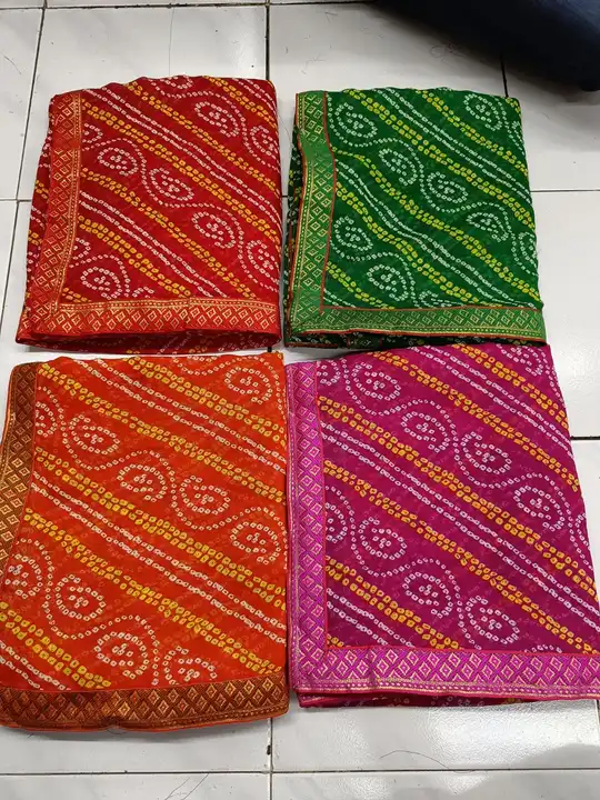Bandhani with lace  uploaded by N K SAREES  on 6/18/2023