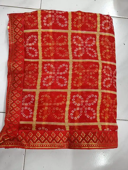 Bandhani with lace  uploaded by N K SAREES  on 6/18/2023
