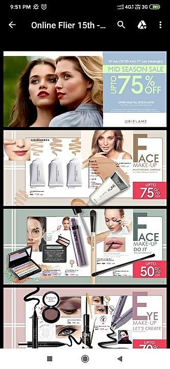 Oriflame products uploaded by business on 7/15/2020