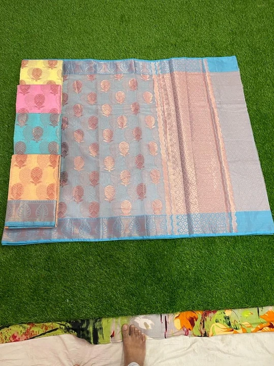 Cotton saree uploaded by business on 6/18/2023